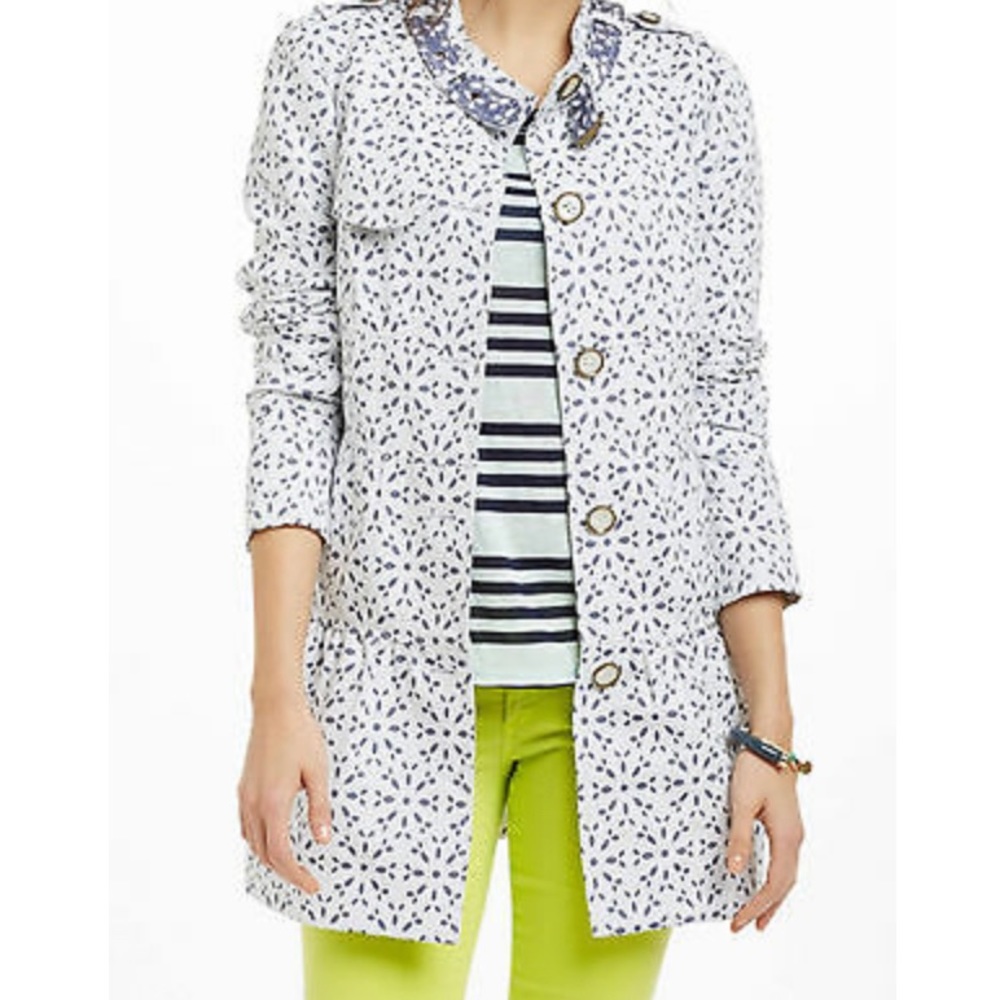 ANTHRO Elevenses Eyelet Trench‎